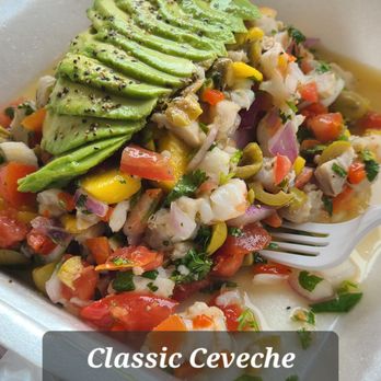 Ceviche Ceviche - Classic Ceviche with green olives - Seafood Near Me - South Padre Island, Texas