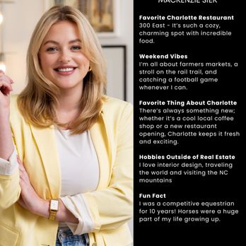 Stone Realty Group - Mackenzie Siek - Real Estate Agents Near Me - Charlotte, North Carolina Stone Realty Group - Mackenzie Siek - Real Estate Agents Near Me - Charlotte, North Carolina