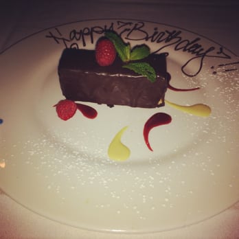 Vintner Grill - Yummy birthday dessert - New American Near Me - Las Vegas, Nevada Vintner Grill - Yummy birthday dessert - New American Near Me - Las Vegas, Nevada