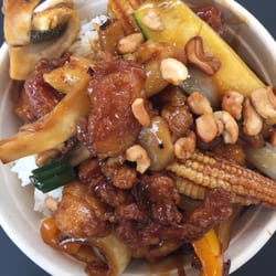 Asia - Wok med innbakt kylling.
