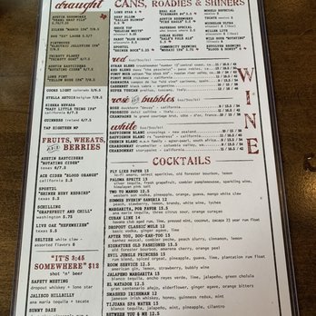 Culinary Dropout - Beverage Menu on June 19th, 2021! - New American Near Me - Austin, Texas