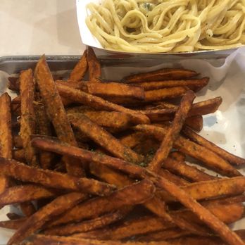 Cap't Loui - Sweet Potato Fries and Garlic Noodles - Seafood Near Me - Cupertino, California Cap't Loui - Sweet Potato Fries and Garlic Noodles - Seafood Near Me - Cupertino, California