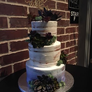For Heaven's Cake - naked lemon cake with purple ombre and decorated with succulents! - Bakeries Near Me - Cypress, Texas For Heaven's Cake - naked lemon cake with purple ombre and decorated with succulents! - Bakeries Near Me - Cypress, Texas