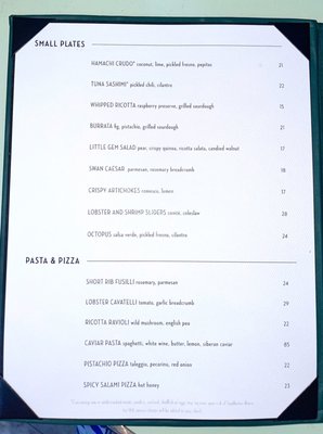 Menu photo 5 Swan Miami, FL