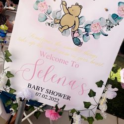 Dulceria Gracian - My welcome sign customized by dulcería Gracian for my baby shower