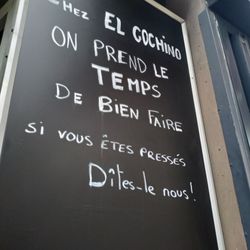 El Cochino - Le patron vient de prendre le temps de m'expliquer que le cochon du mont Ventoux vaut le déplacement