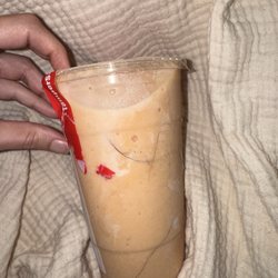 Señor G's Fresh & Healthy Mexican Food - Carribean smoothie with human hair