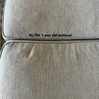 Weir's Furniture - This is the 1-year-old Sherrill Johnny Taupe "Performance Fabric" that doesn't hold up to a person sitting on it 2 - 3 hours a day. - Furniture Stores Near Me - Dallas, Texas Weir's Furniture - This is the 1-year-old Sherrill Johnny Taupe "Performance Fabric" that doesn't hold up to a person sitting on it 2 - 3 hours a day. - Furniture Stores Near Me - Dallas, Texas