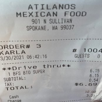 Atilano's Mexican Food - Mexican Near Me - Spokane Valley, Washington
