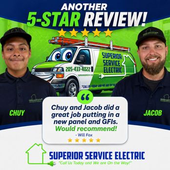 Superior Service Electric - Electricians Near Me - Mount Olive, Alabama Superior Service Electric - Electricians Near Me - Mount Olive, Alabama