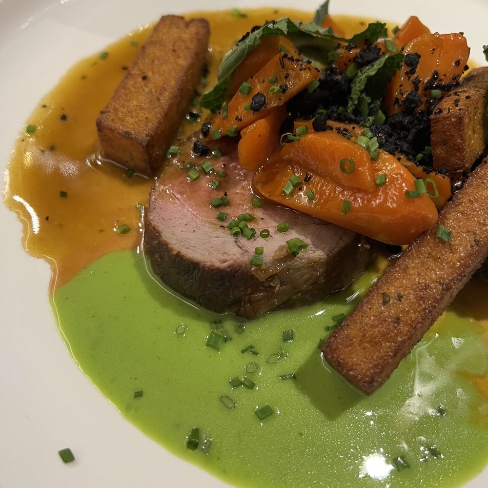 Very badly overcooked and flavorless lamb with underwhelming sides Very badly overcooked and flavorless lamb with underwhelming sides