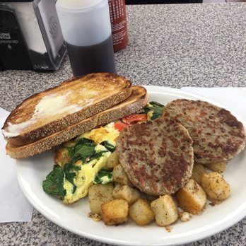 Max's Deli Cafe - Greek omelet breakfast with a side of Turkey sausage -- loved it. - Caterers Near Me - Boston, Massachusetts Max's Deli Cafe - Greek omelet breakfast with a side of Turkey sausage -- loved it. - Caterers Near Me - Boston, Massachusetts