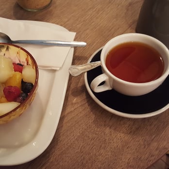 Flat White - Fruit salad with honey, slightly too sweet means you don't get the full flavours. But loving the loose leaf roobos tea - Coffee & Tea Near Me - London, XGL Flat White - Fruit salad with honey, slightly too sweet means you don't get the full flavours. But loving the loose leaf roobos tea - Coffee & Tea Near Me - London, XGL