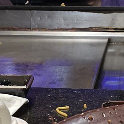 Ooka Sushi Hibachi Lounge - Filthy sealer around the hibachi table!