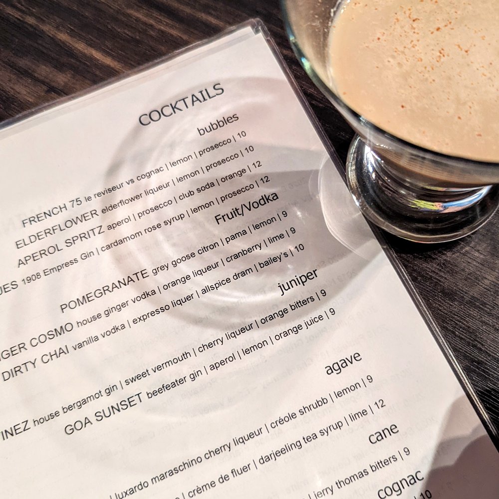 The Oven - Dirty Chai Cocktail - Indian Near Me - Lincoln, Nebraska