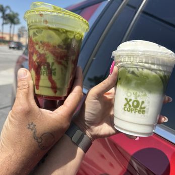Xol Coffee - Strawberry matcha and coconut matcha - Coffee & Tea Near Me - Fontana, California Xol Coffee - Strawberry matcha and coconut matcha - Coffee & Tea Near Me - Fontana, California