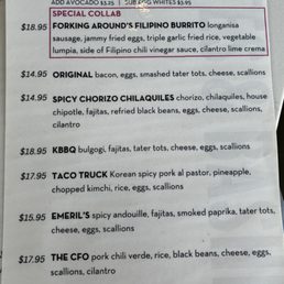 Menu Menu