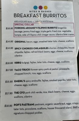 Menu photo 3 Bites & Bashes Cafe Lomita, CA