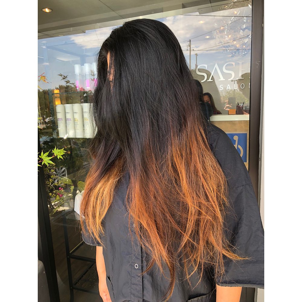 Before My Appointment At Sasha Salon Long Lifeless Hair With A