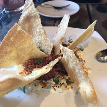 Saffron Mediterranean Kitchen - Kibbeh lamb and beef tartare - Mediterranean Near Me - Walla Walla, Washington Saffron Mediterranean Kitchen - Kibbeh lamb and beef tartare - Mediterranean Near Me - Walla Walla, Washington