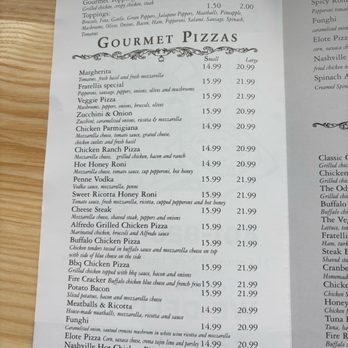 Fratelli’s Pizzaria - Menu - Pizza Near Me - West Greenwich, Rhode Island Fratelli’s Pizzaria - Menu - Pizza Near Me - West Greenwich, Rhode Island