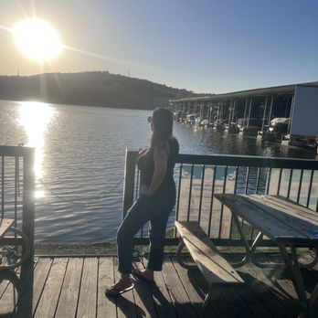 Mozart's Coffee Roasters - Overlooking Lake Austin patio view - Coffee & Tea Near Me - Austin, Texas