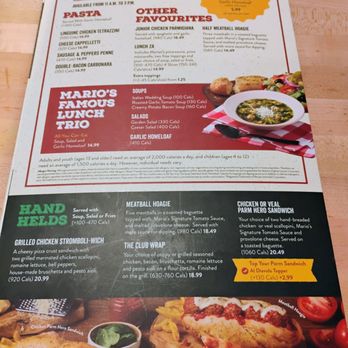 East Side Mario's - Lunch menu - Italian Near Me - Gloucester, Ontario