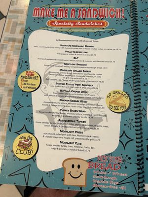 Menu photo 2 Moonlight Diner Denver, CO