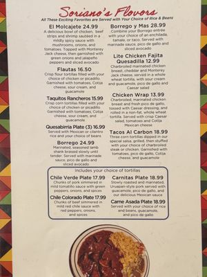 Menu photo 5 Soriano’s Restaurant Diamond Springs, CA Menu photo 5 Soriano’s Restaurant Diamond Springs, CA