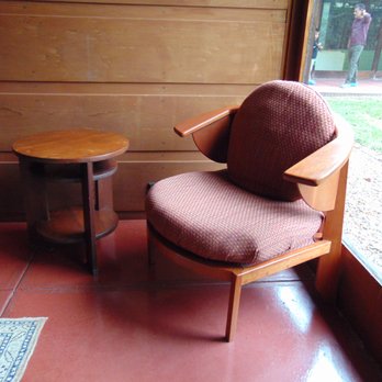 Weltzheimer/Johnson House - Frank Lloyd Wright designed chair and table - Museums Near Me - Oberlin, Ohio