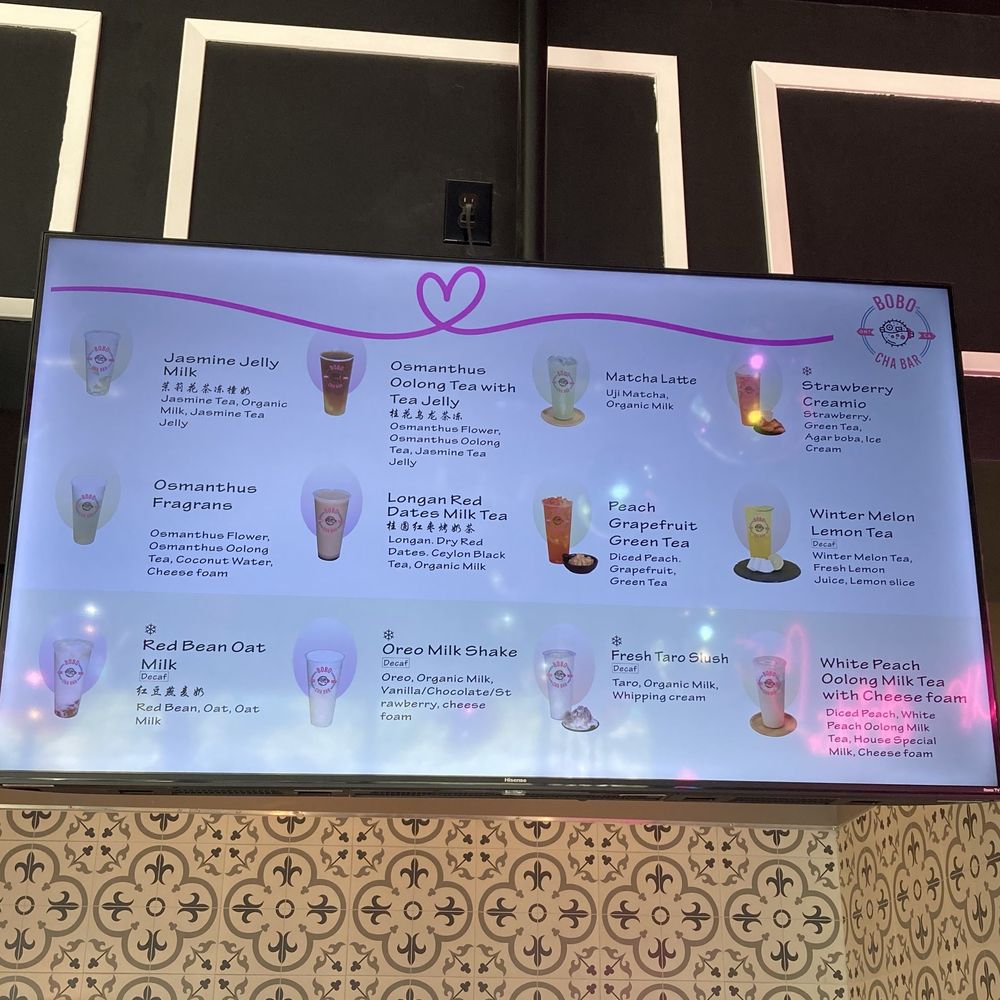 Bobo Cha Bar - Menu - Coffee & Tea Near Me - Ontario, California Bobo Cha Bar - Menu - Coffee & Tea Near Me - Ontario, California