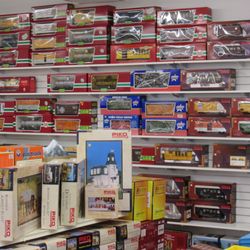 Milepost 38 Toy Trains - Wall of LGB & Piko!