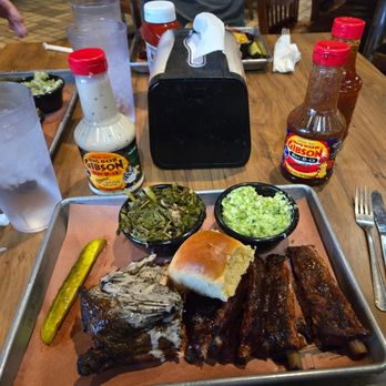 Big Bob Gibson Bar-B-Q - A lot of delicious food.  The chicken tastes much better than it looks - Barbeque Near Me - Decatur, Alabama