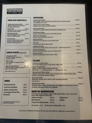 Menu photo 3 Gingergrass Los Angeles, CA