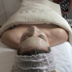 Luminate Derm Spa - This client received a Hydrating Facial. The Pumpkin Heat Enzyme mask was used to gently exfoliate the skin.