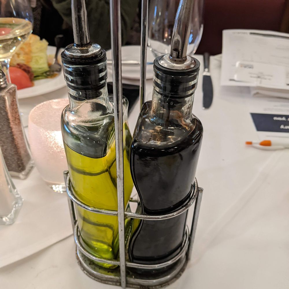 Joe Muer Seafood - Olive oil and vinegar - Seafood Near Me - Detroit, Michigan Joe Muer Seafood - Olive oil and vinegar - Seafood Near Me - Detroit, Michigan