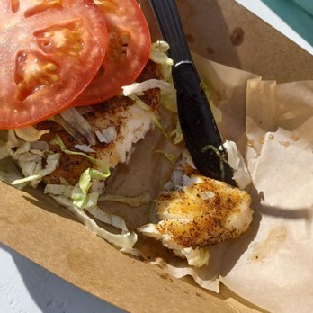 The Gulf - Blackened grouper caught this morning, soooooo delish!! - Burgers Near Me - Orange Beach, Alabama The Gulf - Blackened grouper caught this morning, soooooo delish!! - Burgers Near Me - Orange Beach, Alabama