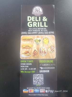 Menu photo 7 Farmers Deli N Grill New Windsor, NY Menu photo 7 Farmers Deli N Grill New Windsor, NY