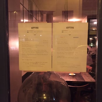 Septime - Menu - Modern European Near Me - Paris, 75
