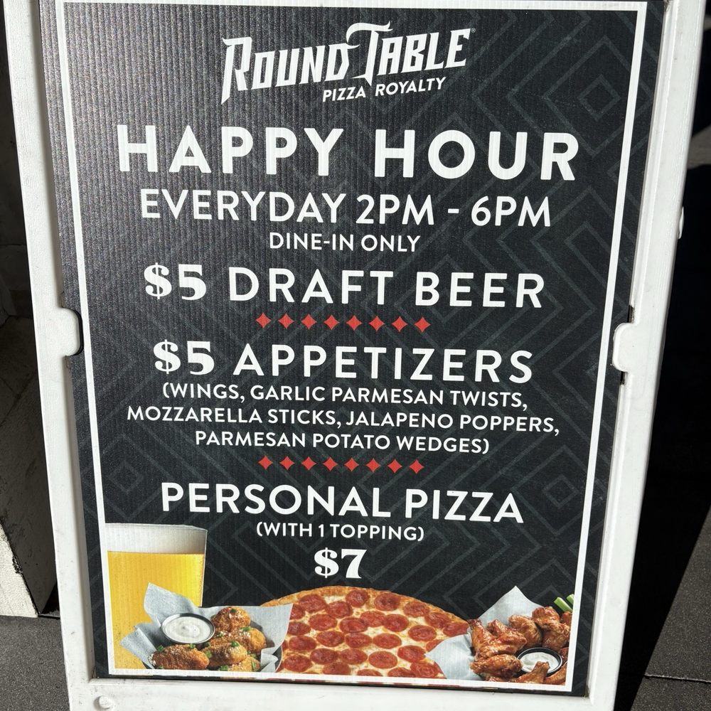 Round Table Pizza - Happy Hour deals - Pizza Near Me - Huntington Beach, California Round Table Pizza - Happy Hour deals - Pizza Near Me - Huntington Beach, California