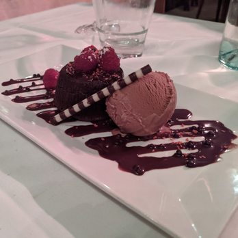 Wolfdale's Cuisine Unique - Molten chocolate cake - too sweet - ask to substitute chocolate ice cream with vanilla one - New American Near Me - Tahoe City, California Wolfdale's Cuisine Unique - Molten chocolate cake - too sweet - ask to substitute chocolate ice cream with vanilla one - New American Near Me - Tahoe City, California