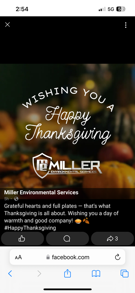 Slide of Miller Environmental Services