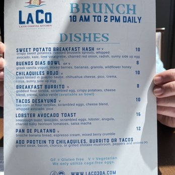 LaCo - Menu - Latin American Near Me - Seacrest Beach, Florida