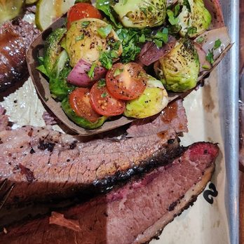 2Fifty Texas BBQ - Wagyu brisket and fire roasted vegetables - Barbeque Near Me - Washington, DC, District of Columbia