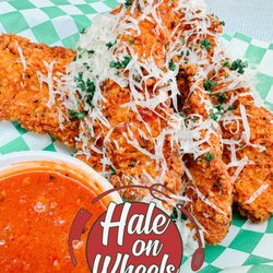 Hale on Wheels - Hand breaded chicken parmesan dippers with a side of our homemade pepperoni sauce for dipping.