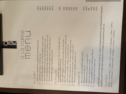 Menu photo 4 Mask Dingle, KY