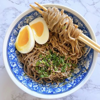 Laowai Noodles - Sweetwater Noodles aka Tian Shui Mian (甜水面) cooked. I added a soft boiled egg. - Pop-Up Restaurants Near Me