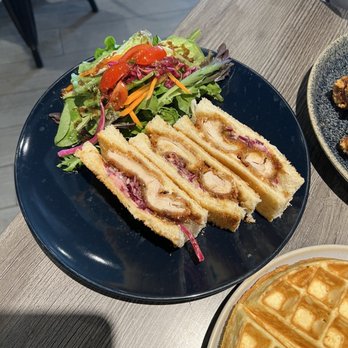Cafe N One - Chicken katsu sando - Desserts Near Me - Markham, Ontario