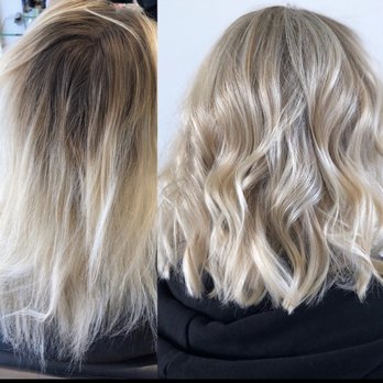 Fiona McLaughlin Hair - Before and after blonde highlights - Hair Stylists Near Me