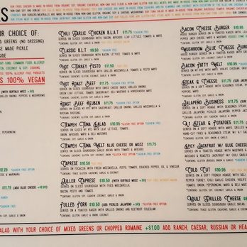 The Butchers Son - Side 2 of Menu - Salad Near Me - Berkeley, California The Butchers Son - Side 2 of Menu - Salad Near Me - Berkeley, California